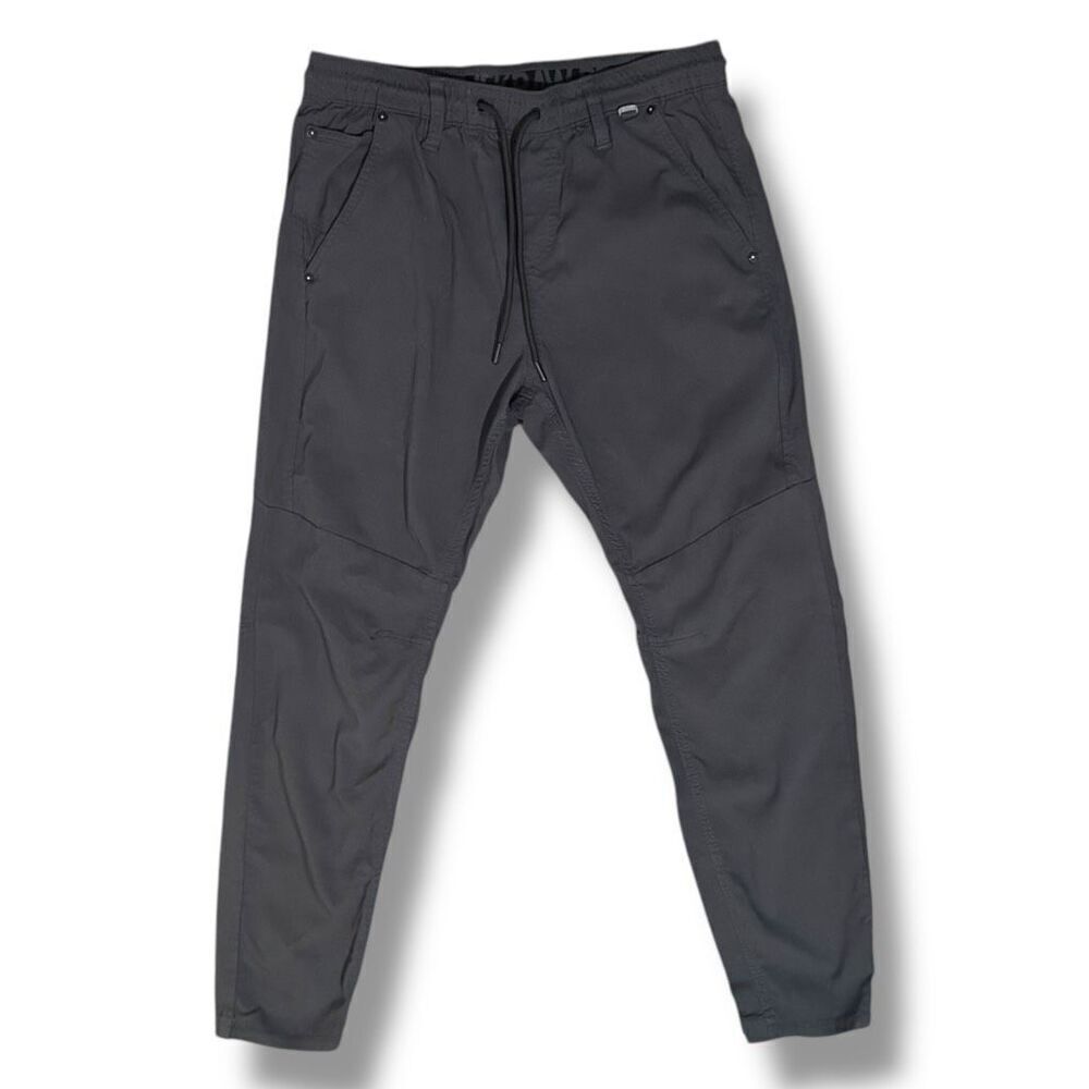 Projek Raw Men's Gray Jogger Pants Slim Fit Elastic Waistband Size Large
